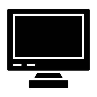 bilgisayar izleme simgesi, vektör illüstrasyonu