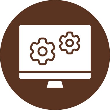 Web ayarı vektör simgesi modern basit vektör illüstrasyonu