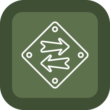 ok yönü sağ simgesi ana hat biçiminde