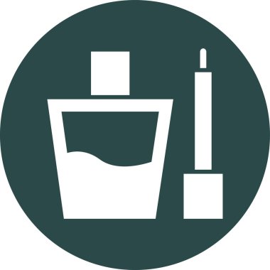 Modern b 'nin vektör illüstrasyonu temizlik simgesinden yoksun