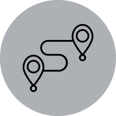 harita konum simgesi, vektör illüstrasyonu