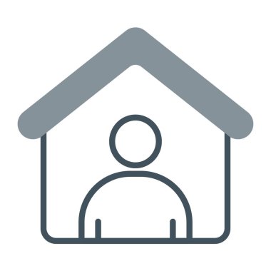 Ev simgesi vektör illüstrasyonu