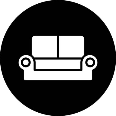 kanepe ikonu vektör illüstrasyonu