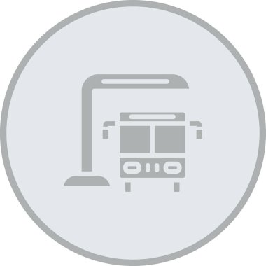 bus simgesi vektör illüstrasyonu