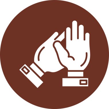 El simgesinin vektör illüstrasyonu