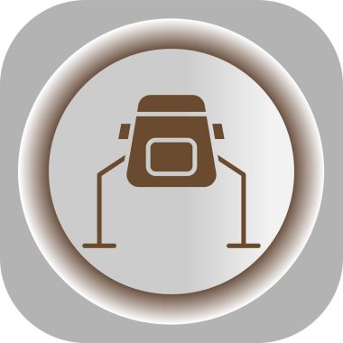 Eşsiz Sırt Çantası Vektör Kabartma Simgesi