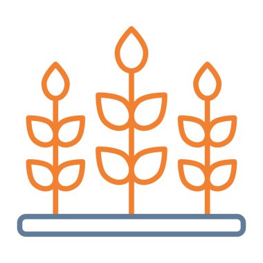 bitki simgesi vektör illüstrasyonu