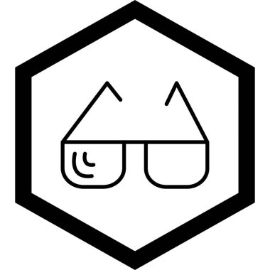 Bir kalkan simgesinin vektör illüstrasyonu