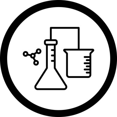 lab matara ikonu vektör illüstrasyonu