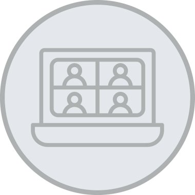 İş insanları simgesinin vektör illüstrasyonu