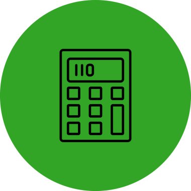 hesap makinesi simgesi vektör illüstrasyonu