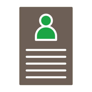 Profil simgesi vektör illüstrasyonu