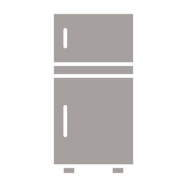 Web, uygulama, ui, imza için beyaz arkaplanda buzdolabı simgesi