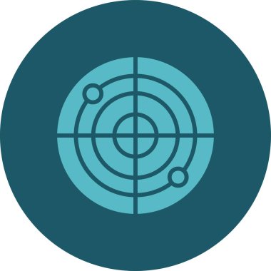 Hedef. Web simgesi basit illüstrasyon