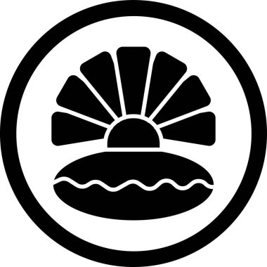 Yemek. Web simgesi basit illüstrasyon