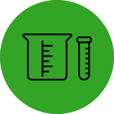 Bir test tüpünün vektör illüstrasyonu