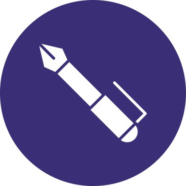 Kalem. Web simgesi basit illüstrasyon