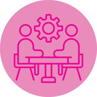 İş ve finans simgesinin vektör illüstrasyonu