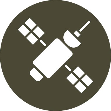 uydu simgesi vektör illüstrasyonu