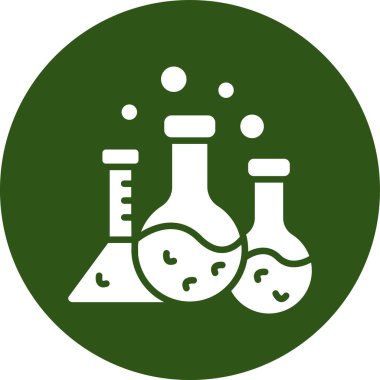 kimyasal şişesi kutsal kişilerin resmi, vektör çizim