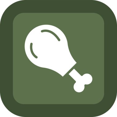 Lamba vektör simgesi. resim biçimi yuvarlak kare düğmesi içindeki düz simge sembolüdür, beyaz ve gri renkler.