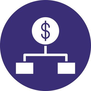 Dolar işareti simgesi. Düz dizayn. vektör 10.