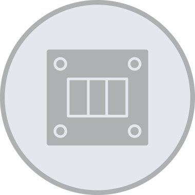 Çip simgesi vektör illüstrasyonu