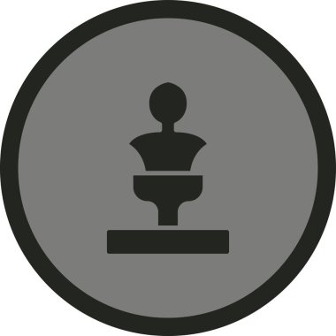 Moda stili izole edilmiş arkaplanda satranç simgesi