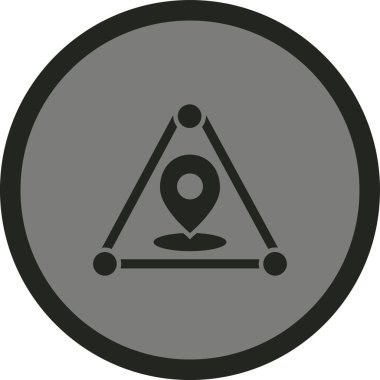 Harita işaretleyici. Web simgesi