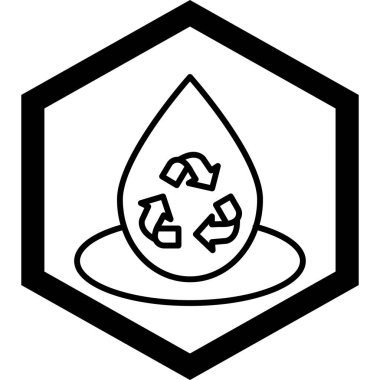 Temiz simgenin vektör illüstrasyonu