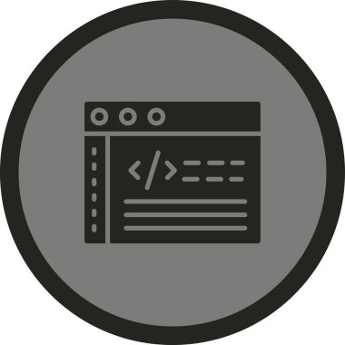 Web simgesi vektör illüstrasyonu