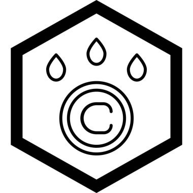 Kimyasal simge vektör çizimi