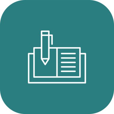 belge simgesi, vektör çizimi