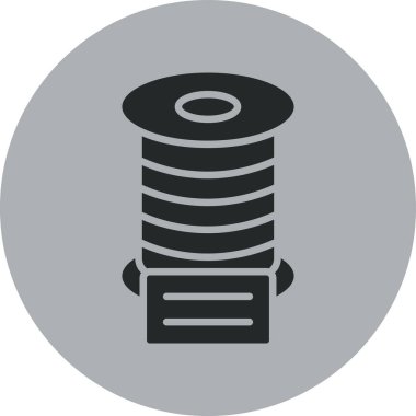 Namlu simgesinin illüstrasyon vektör simgesi