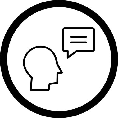 konuşma balonu ikonu vektör illüstrasyon tasarımı