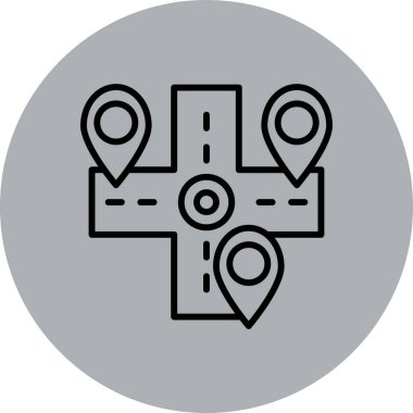 Konum pin vektör simgesi