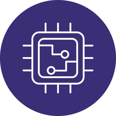 Vektör Çipi Web Simgesi