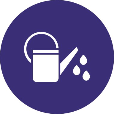 Kova simgesi. Kova vektör simgesi web için basit örnek