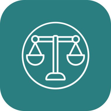 Soyut arkaplanda adalet simgesi izole edildi