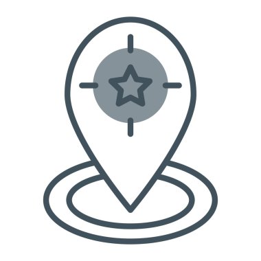 konum pin çizgisi çizimi