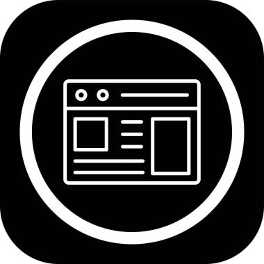 vektör lcd simgesi illüstrasyonu