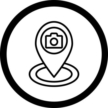 Konum Simgesi. Vektör İllüstrasyonu