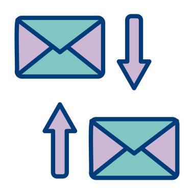 e- posta ve iletişim vektörü tasarımı