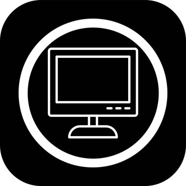 Bilgisayar izleyici simgesi ana hat biçiminde