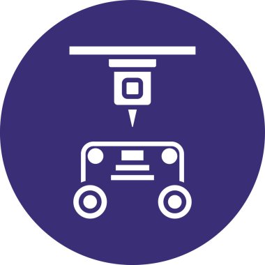 Araba simgesinin vektör illüstrasyonu