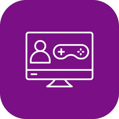 Oyun konsol oyununun vektör illüstrasyonu