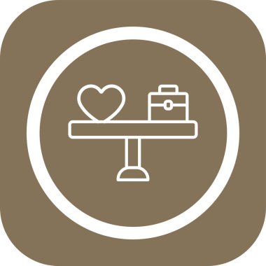 Yiyecek ve içecek ikonunun vektör illüstrasyonu