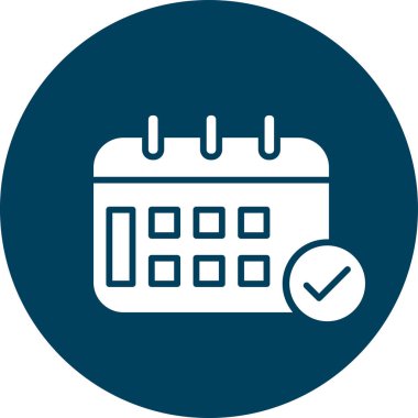 Takvim vektör simgesi. Basit resimleme