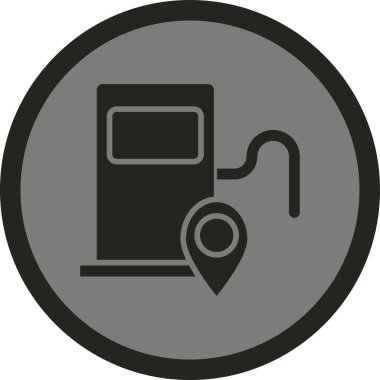 Yakıt. Web simgesi basit illüstrasyon