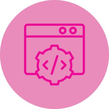 Web simgesi vektör illüstrasyonu